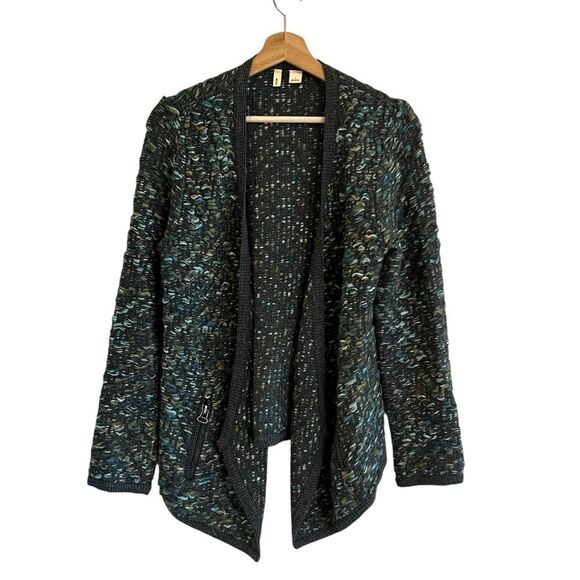 Anthropologie Moth Women Chunky Knit Cardigan Sweater Size S Wool Blend Boho - Picture 1 of 9